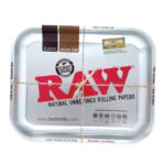 RAW - Silber Metallic Großes Rolling Tray wholesale raw rolling tray metallic silver
