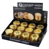 Champ High Bitcoin Metall-Grinder 4-teilig-40 mm (12 Stk./Display)