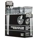 Hemper King Size Glas-Tip Classic White Paper Cones (12 Stück/Display) Hemper King Size Glas-Tip Classic White Paper Cones (12 Stück/Display)