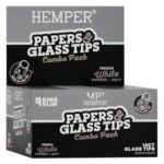 Hemper King Size Rolling Classic White Paper Booklet + Glas-Tips (20 Stk./Display) Hemper King Size Rolling Classic White Paper Booklet + Glas-Tips (20 Stk./Display) 6 mm