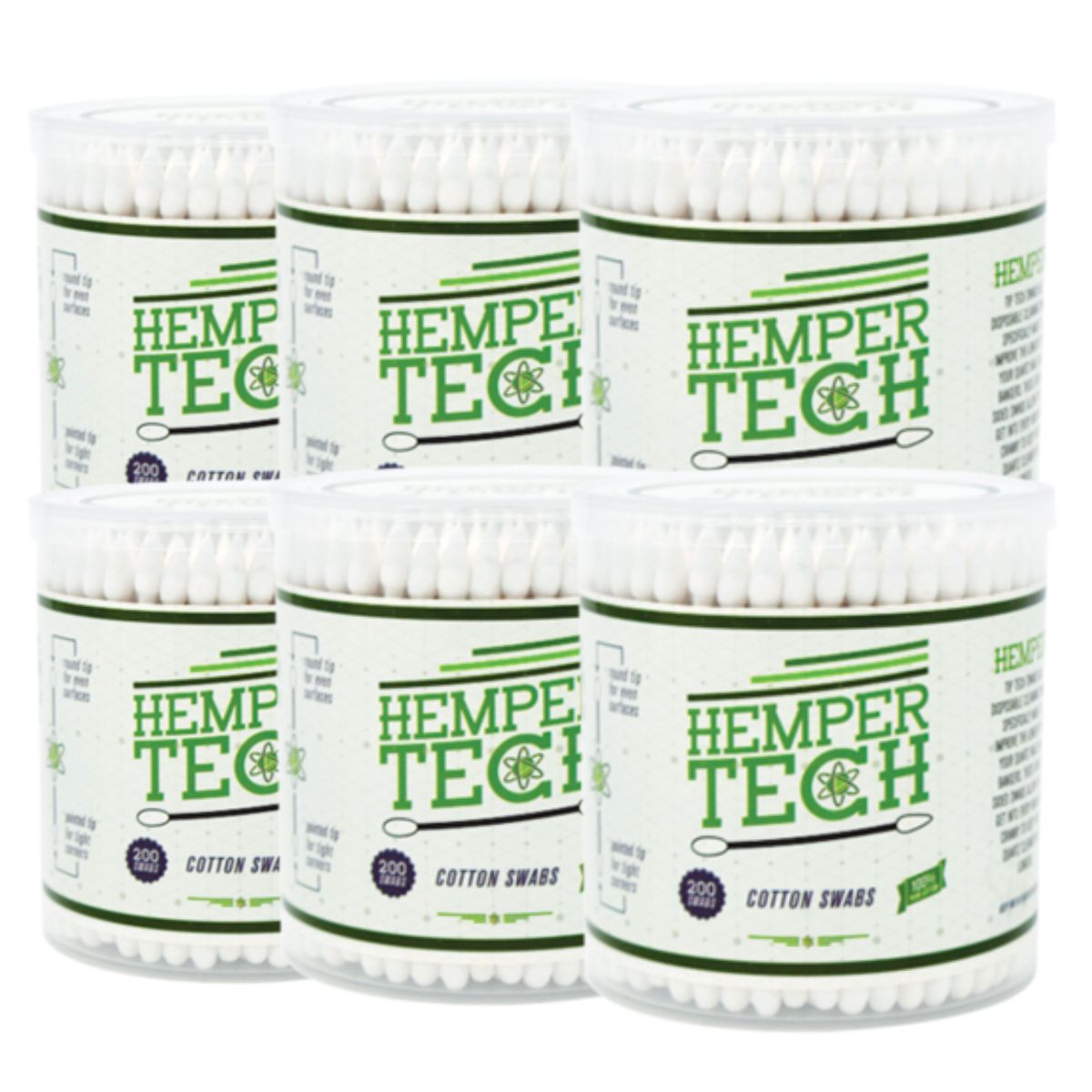 Hemper Tech Wattestäbchen 200 Stk. (6 Stk. Display) Hemper Tech Wattestäbchen 200 Stk. (6 Stk. Display)