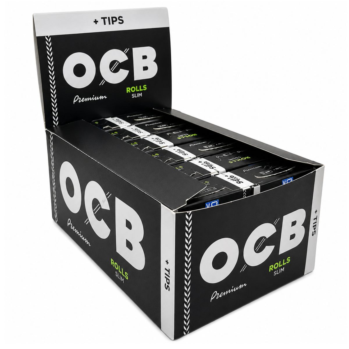 OCB Premium Ultra Thin Rolls + Tips (24 Stk./Display) OCB Premium Ultra Thin Rolls + Tips (24 Stk./Display)