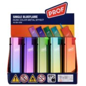 Prof Dusk Color Metal Effect Jetflame Lighter 25pcsdisplay 1