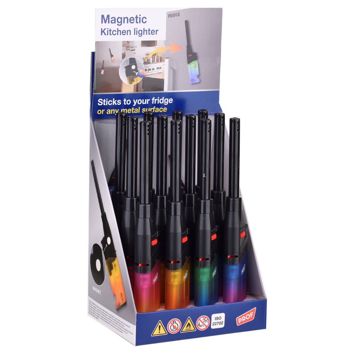 Prof Magnet-Küchenfeuerzeug (12 Stk./Display) Prof Magnet-Küchenfeuerzeug (12 Stk./Display)