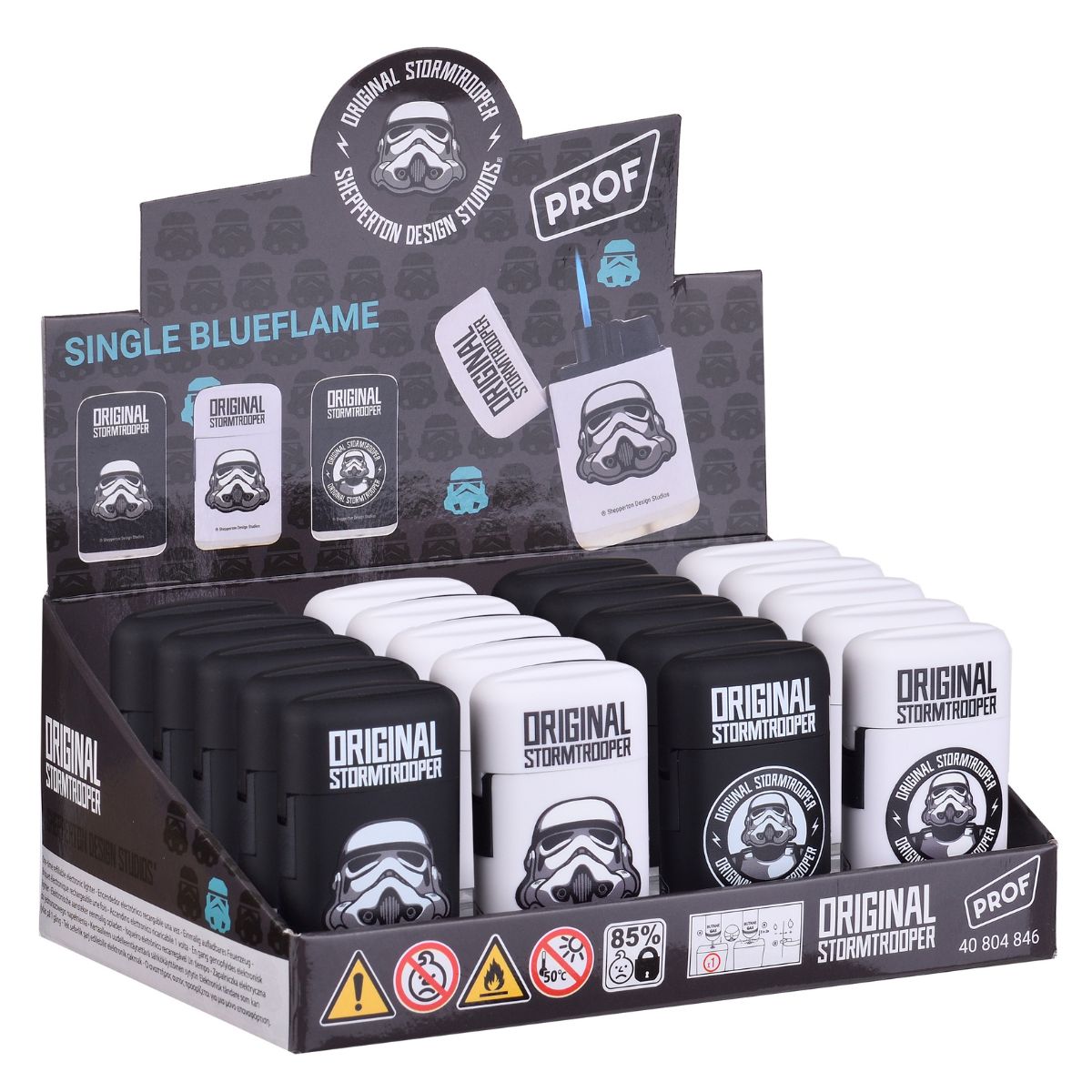Prof Stormtrooper Nachfüllbares Feuerzeug (20 Stk./Display) Prof Stormtrooper Nachfüllbares Feuerzeug (20 Stk./Display)