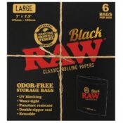 RAW Classic Blättchen Geruchsneutrale Aufbewahrungsbeutel Large