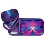 V-Syndicate Duotray Afterglow Metall-Drehtablett mit herausnehmbarem Aufbewahrungstablett 32 × 16 cm