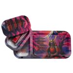 V-Syndicate Duotray Shogun Metall-Rolling-Tray mit abnehmbarem Stash-Tray 32 x 16 cm