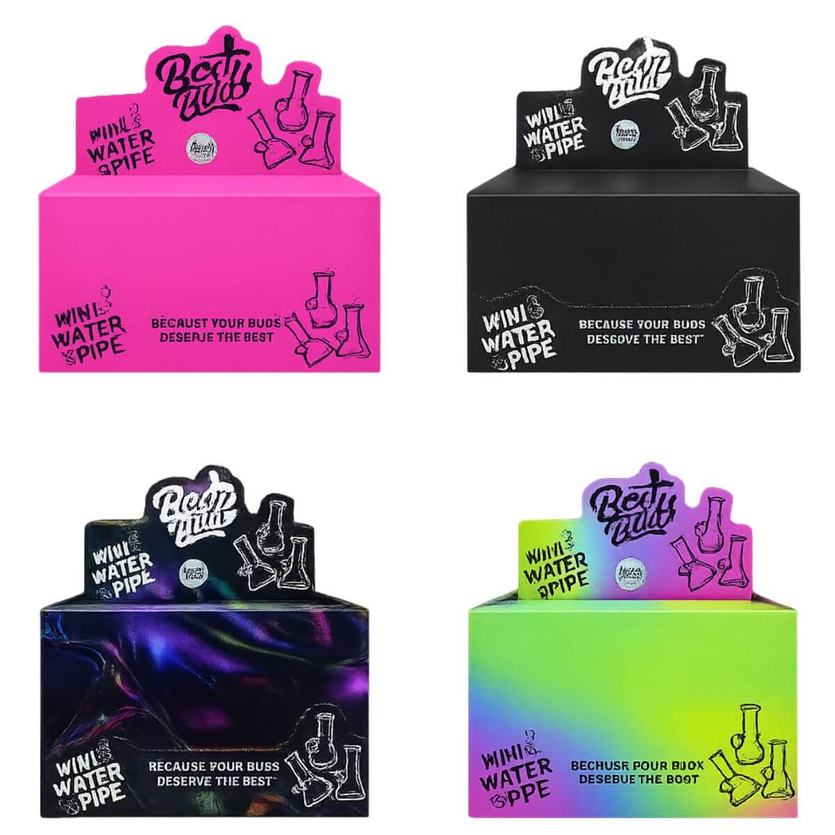 Best Buds Mini-Wasserpfeife 15 cm (6 Stk./Display) Best Buds Mini-Wasserpfeife 15 cm (6 Stk./Display)
