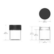 Chubby Gorilla Aviator CR Container 90ml Dimension