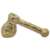 Death Row Records 6 Vollmetallisch geätzte Hammer-Handpfeife - Gold