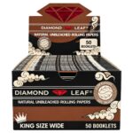 Diamond Leaf Brown Unbleached King Size Wide Rolling Papers (50 Stk./Display) Diamond Leaf Brown Unbleached King Size Wide Rolling Papers (50 Stk./Display)