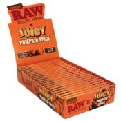 RAW X Juicy Pumplin Spice 1 1/4 Size Rolling Papers (24 Stk./Display)