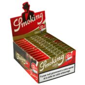 Smoking Gold King Size Slim Rolling Papers + Tips (24 Stk./Display)