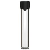Chubby Gorilla Aviator CR Tube 100mm (100 Stk.), transparentes Röhrchen, schwarzer Deckel