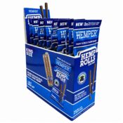 Hemper Pre-Rolled King Size Hanf-Rolls + Papier-Tip 2er-Pack (12 Stk./Display) Blueberry
