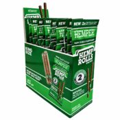 Hemper Pre-Rolled King Size Hanf-Rolls + Papier-Tip 2er-Pack (12 Stk./Display) Natural