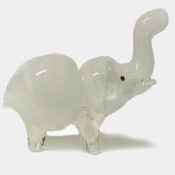 Weißer Elefant elegante Pfeife aus Cristal