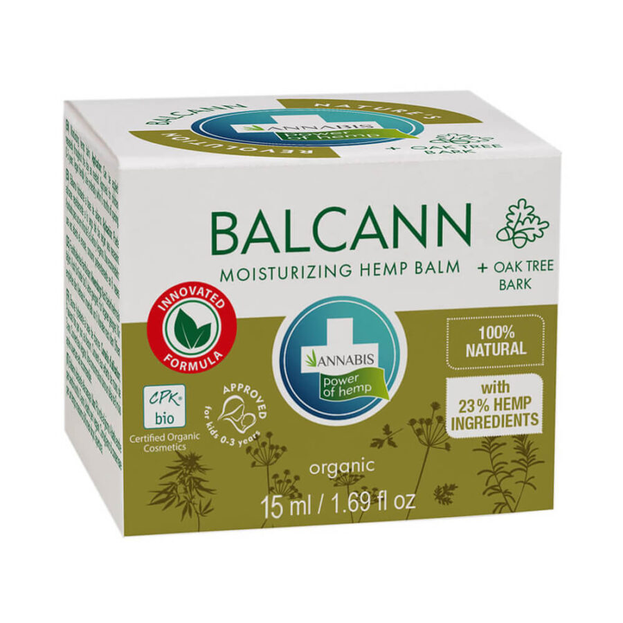Annabis Balcann Feuchtigkeitsspendendes Hanf-Balsam mit Eichenrinde (15ml)