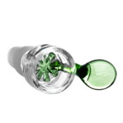 Grüner Bong Glaskopf-Halter mit Sieb Dual Size 14mm und 18mm