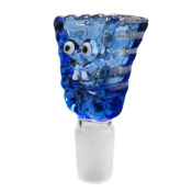 Bong-Schale aus blauem Cristal-Glas 18 mm