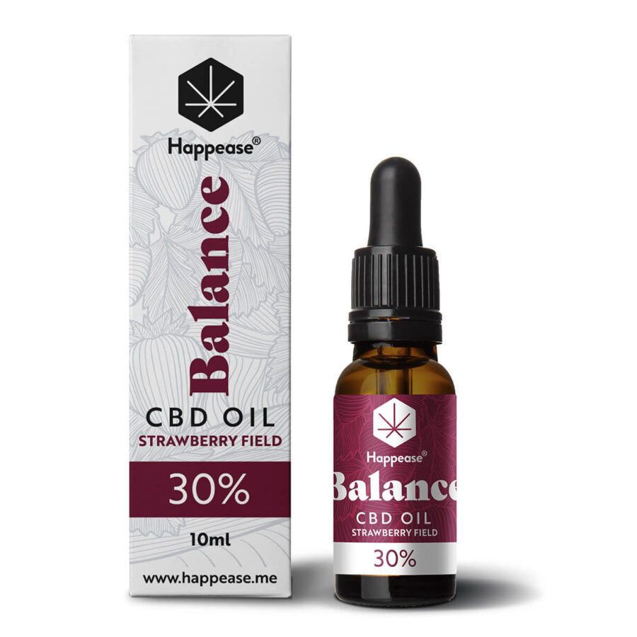 Happease Balance 30% CBD Öl Strawberry Field (10ml) - Exp 05/24