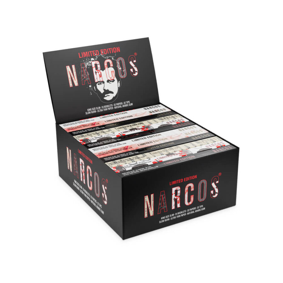 Narcos Limited Edition King Size Slim Papers + Tips (24stk/display)
