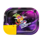 Best Buds Superhigh Pineapple Express Small Metall Rolling Tray with Magnetic Grinder Card
