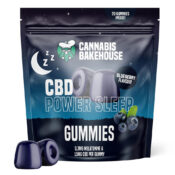 Cannabis Bakehouse Power Sleep Gummibeutel mit 15mg CBD und Melatonin