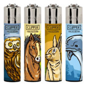 Clipper Mini Feuerzeuge Free Animals 2 (24stk/display)