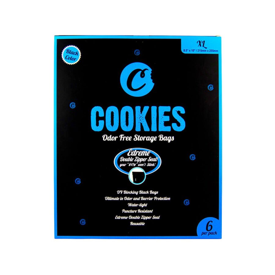 Cookies Ziplock Smell Proof Bag XL (6 Stk.)