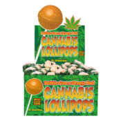 Dr.Greenlove Cannabis Lollipops Bubblegum x Orange Bud (70Stk/display)