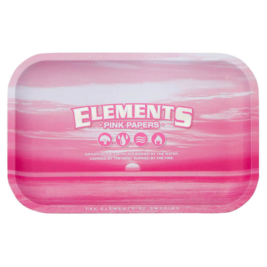 Elements Pink Medium Metall Rolling Tray