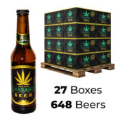 Bier mit Cannabisgeschmack 4,5% Gold Leaf 330ml (27 Kisten/648 Biere)