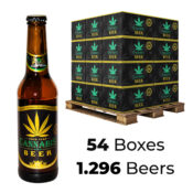 Bier mit Cannabisgeschmack 4,5% Gold Leaf 330ml (54 Kisten/1.296 Biere)