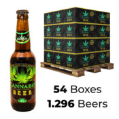 Bier mit Cannabisgeschmack 4,5% Green Leaf 330ml (54Kisten/1.296Bier)