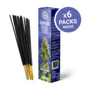 Cannabis Räucherstäbchen - Blaubeere und trockene Cannabisblätter duftend (6 Packs/Display)