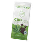 MediCBD Cannabis-Schokolade 70% dunkel, salzig, karamellig, 100mg CBD (15Stk/Display)