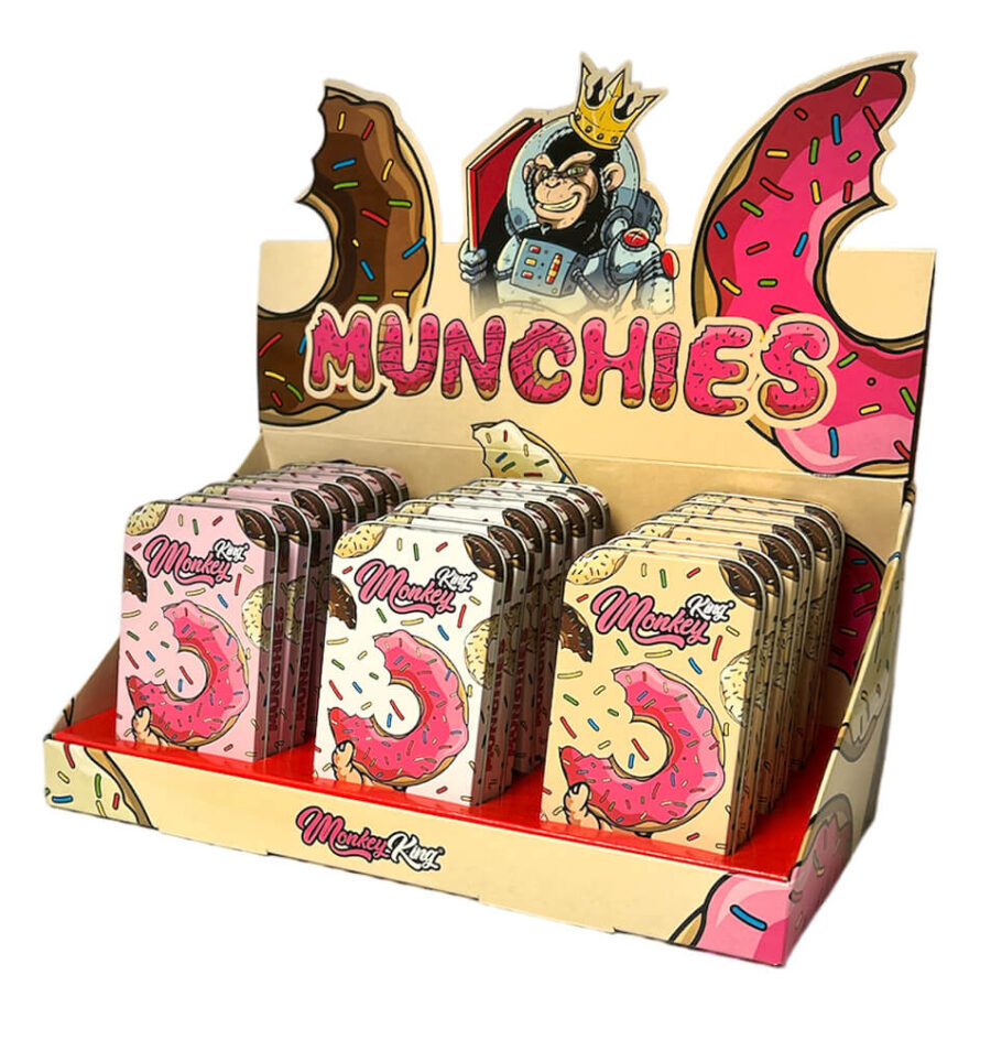 Monkey King Zinn Metallbox Munchies Edition (18 Stück/Display)
