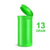 Poptop Grüner Kunststoffbehälter Klein 13 Dram - 35mm
