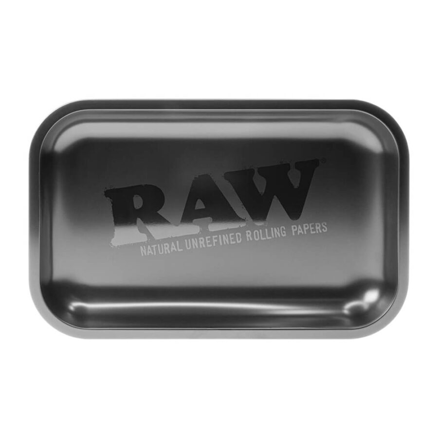 RAW All Black Medium Metall Rolling Tray