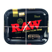 RAW - Schwarzes großes Metall Rolling Tray