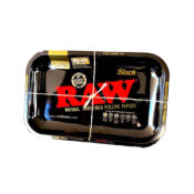 RAW - Black Medium Metall Rolling Tray