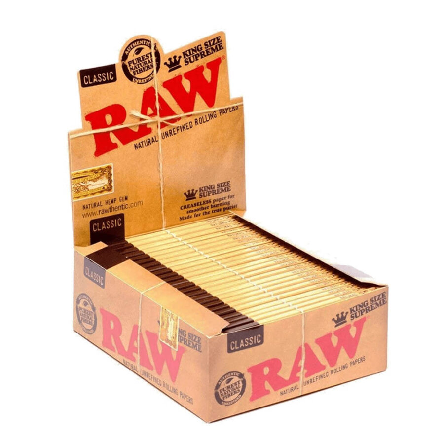 RAW Kingsize Slim Papers (50stk/display)