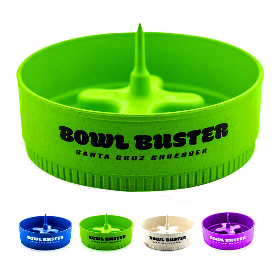 Santa Cruz Biologisch abbaubarer Bowl Buster Aschenbecher Verschiedene Farben (12 Stk./Display)
