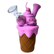 Ice Cream Cone Silikonpfeife lila 14cm