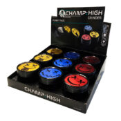 Champ High Herb Grinders Funny Face 63mm (9stk/display)