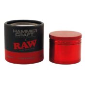 RAW Hammer Craft Aluminium Grinder Medium Rot 4-teilig - 55mm