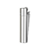 Clipper Silber Metall-Feuerzeug und Geschenkbox (12Stk/Display)