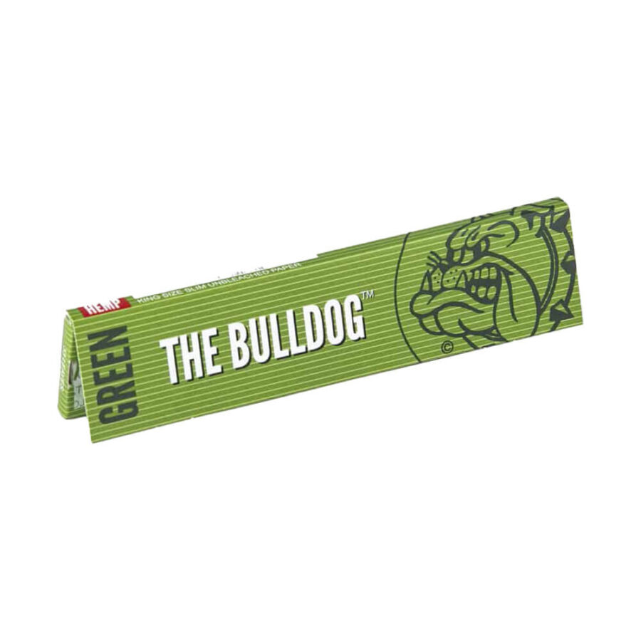 The Bulldog Hemp Green Papers Ungebleicht Slim King Size (50 Stk./Display)